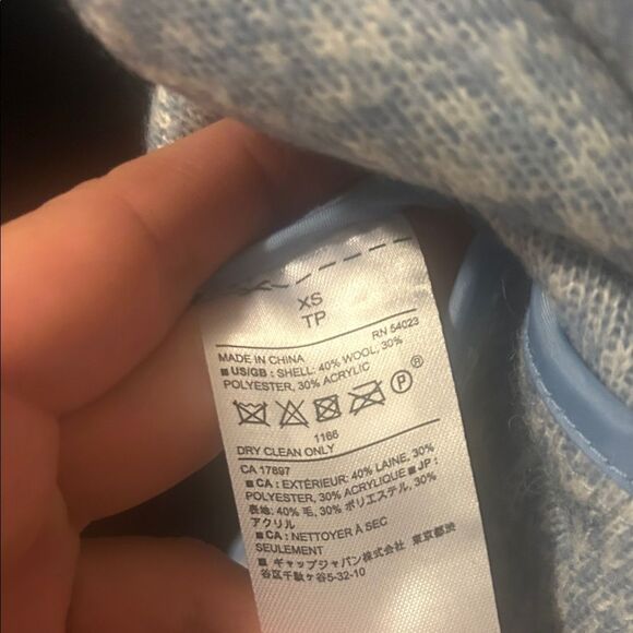 Banana Republic Light Blue Teddy Jacket A - Picture 7 of 9